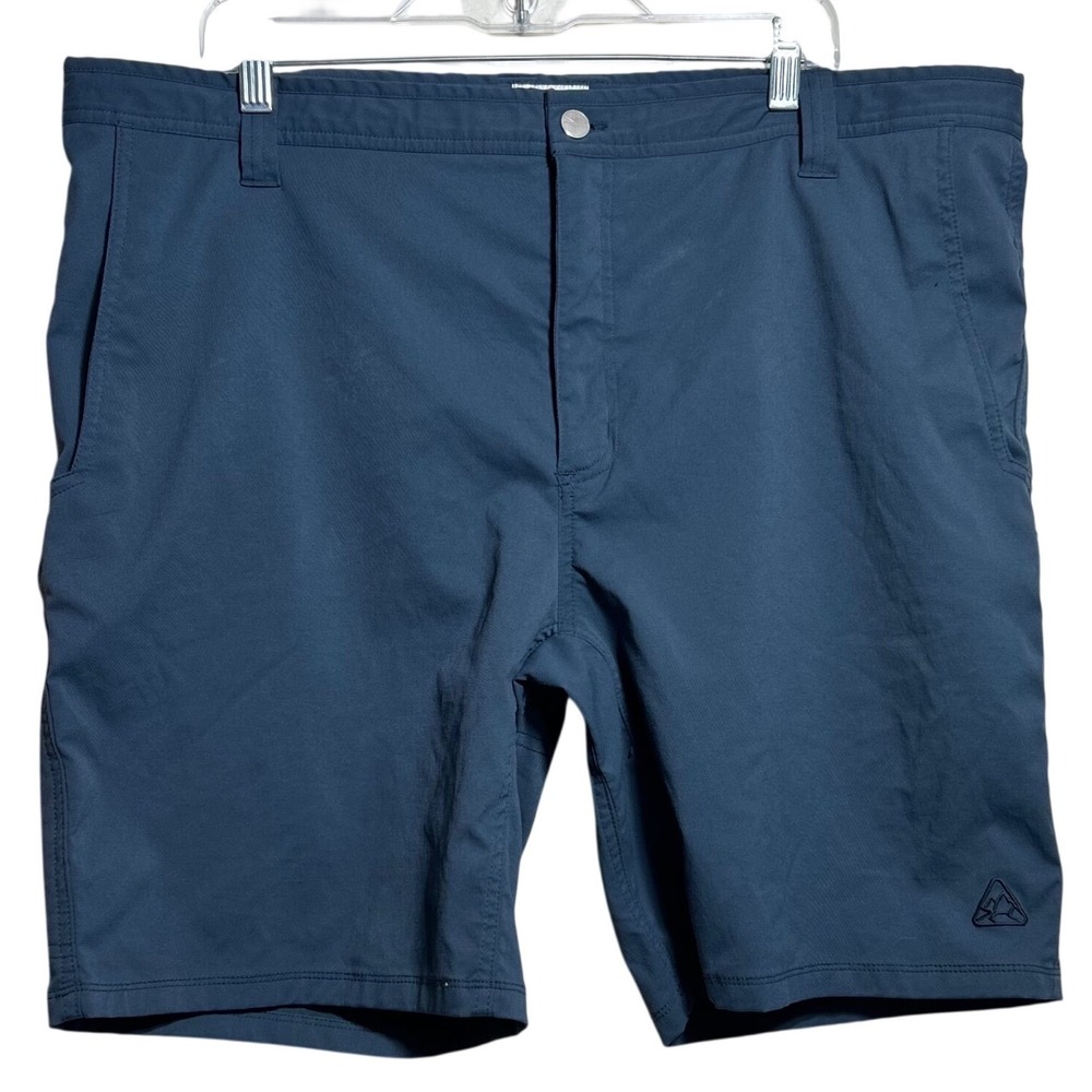 LIVSN Ecotrek Trail Shorts Mens 40 Slate Blue Recycled Technical Hiking Outdoor